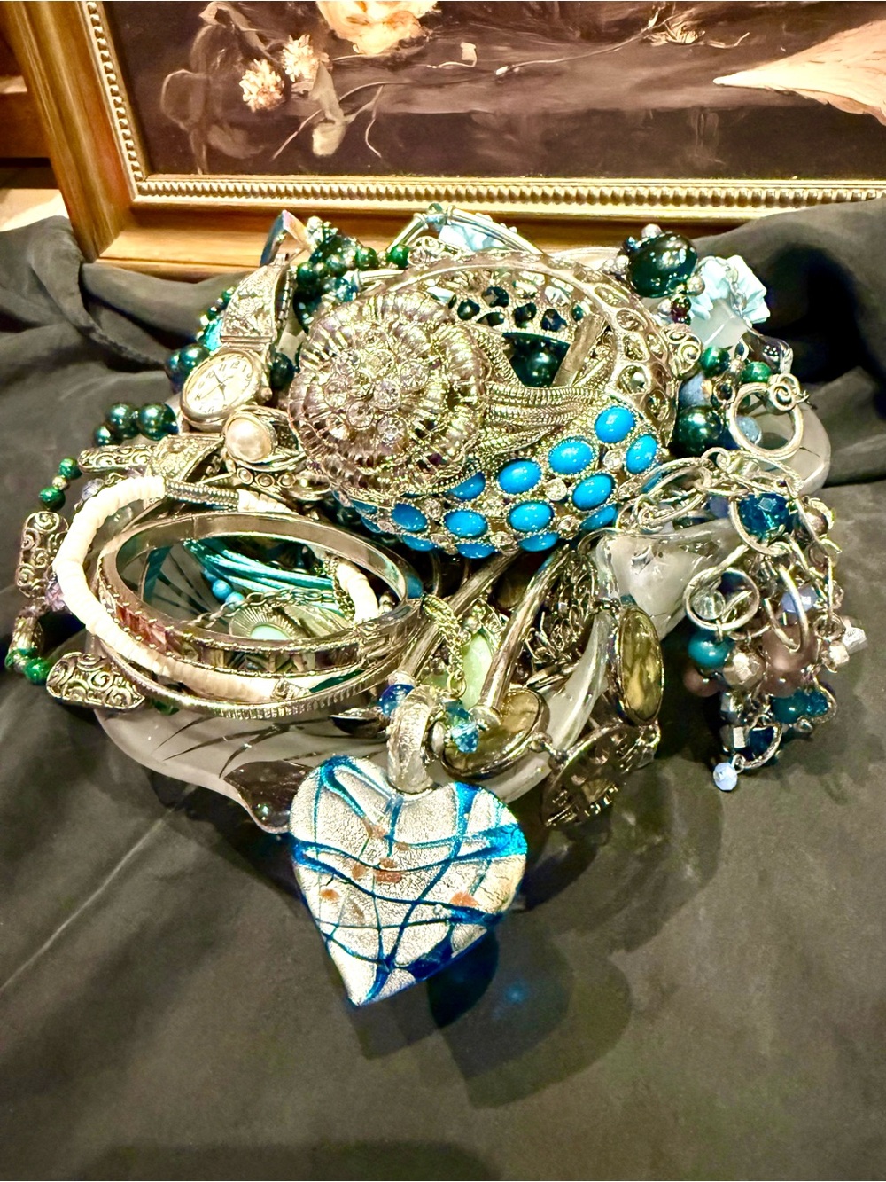Mystery Jewelry Jar - Ocean Blues 💙💙💙 - Picture 4 of 4